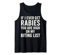 If I Ever Get Rabies Funny Raccoon Biting Quote Canotta