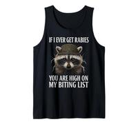If I Ever Get Rabies Funny Raccoon Biting Quote Canotta