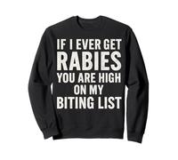 If I Ever Get Rabies Funny Raccoon Biting Quote Felpa
