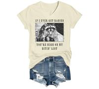 If I Ever Get Rabies, You're High On My Bitin' List, camicia con scollo a V, Giallo cremo-vt-1, 3XL