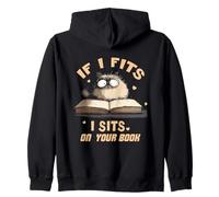 If i fits I sits on your book Felpa con Cappuccio