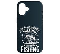 If I 've Gone Missing I've Gone Fishing - Retro Funny Angler Custodia per iPhone 16