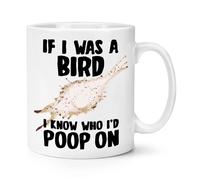 If i Was A Uccello i Know Who I'D Bisogni Su 284ml Tazza Controllore Funny Rude