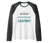 If Idiots Could Fly This Place Would Be An Airport - Maglia con Maniche Raglan