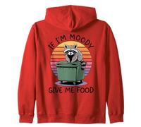If I'm Moody Give Me Foody Felpa con Cappuccio