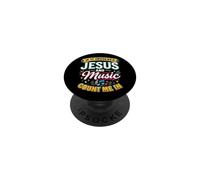 If It Involves Jesus & Music Count Me In Christian Musician PopSockets PopGrip Adesivo