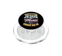 If It Involves Jesus & Music Count Me In Christian Musician PopSockets PopGrip per MagSafe