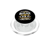 If It's Broke I Fix It Mechanic Graphic PopSockets PopGrip per MagSafe