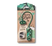 IF Lampada da lettura per amanti dei libri, motivo botanico, verde