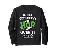 If Life Gets Heavy Just Hop Over It Frog Jumping Jubilee Fun Maglia a Manica