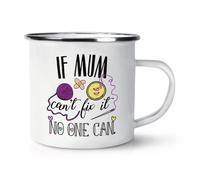 If Mamma Lattina' T Fix It No One Lattina Rétro Smalto Tazza - Day Divertente