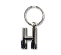 IF Metal Letter Keyring Personalised Alphabet Letters - Silver - H Portachiavi ad anello e catena 7 Centimeters Argento (Silver)
