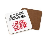 If Monday Had A Viso I'D Punzone It Sottobicchiere - Divertente