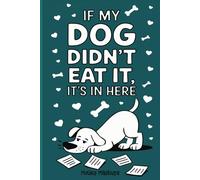 "If My Dog Didn't Eat It, It's In Here" Dog Lover Password Book, Internet Password Alphabetical Order Organizer with A-Z Tabs, Holds Logins, Birthday, and Contact Details