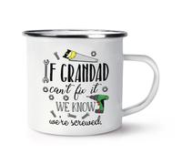 If Nonno Can'T Fix It We Know We'Re Avvitato Smalto Tazza Divertente Papà Giorno