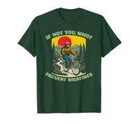 If Not You, Who? Smokey Bear Mountain Biking Retro Maglietta