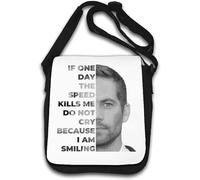 If One Day The Speed Kills Me Do Not Cry Borsa a tracolla bianca