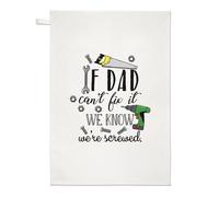 If Papà Can'T Fix It We Know We'Re Avvitato Strofinaccio Piatto Panno - Festa