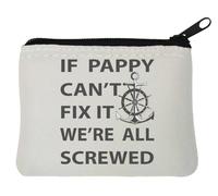 If Pappy Can't Fix It We're All Screwed Anchor Graphic neoprene portamonete 10 x 11 cm bianco, bianco, Taglia unica