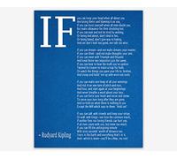 IF Poem Art Print IF Poem by Rudyard Kipling Art Print IF Poster If Poem Poster If Poem Print If Poem Wall Art If you can If by Kipling Poem (Blueprint, 33cm x 48cm)