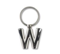 Independent Fabrication Portachiavi in metallo personalizzabile Lettera W 7 cm Argento Classico