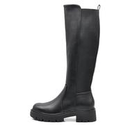 IF Stivali Cavallerizza Alti da Donna con Ampi Inserti Elastici, Vestibilità Adattabile per Tutti i Tipi di Polpaccio YY-79 Nero N.39