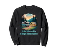 If The RV's Rockin', It Might Need Blockin' Camper Trailer Felpa