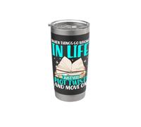 If things go wrong in life, simply scream "Plot Twist" Bicchiere termico in acciaio inox doppia parete