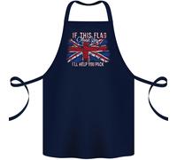 If This Bandiera Offends You Union Jack Britain Cotone Grembiule 100% Biologico