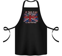 If This Bandiera Offends You Union Jack Britain Cotone Grembiule 100% Biologico