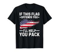 If This Flag Offends You I'll Help You Pack Maglietta