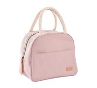 BEABA, Borsa Termica Per La Pappa Del Bambino, Lunchbox, Porta Pranzo, Mantiene Caldo/Fresco, Grande Capacità 5l, Tessuto Impermeabile, Tasca Frontale, Materiale Morbido, Rosa Cipria