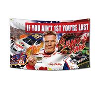 If You Ain't 1st First You're Last Flag for Talladega Nights Ricky Bobby, 3 x 5 piedi bandiera divertente poster resistente uomo grotta bandiera da parete con occhielli in ottone Questa bella bandiera