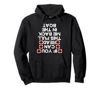 If You Can Read This Pull Me Back in The Boat Divertente Pesca Felpa con Cappuccio