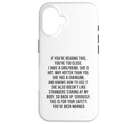 If You Can Read This You Are Too Close Custodia per iPhone 16