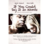 If You Could Say It in Words