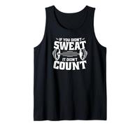 If You Didn't Sweat It Didn't Count - Divertente allenamento in palestra Canotta