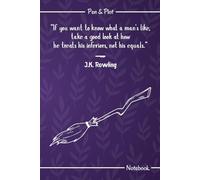 If You Know What a Man's Like, Take a Good Look at How He Treats His Inferiors, Not His Equals - A 120-Page Lined Notebook: Featuring an Inspirational Quote and Short Biography of J.K. Rowling