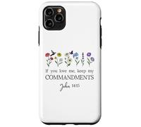If You Love Keep My Commandments John 14:15 Bible Verse God Custodia per iPhone 11 Pro Max