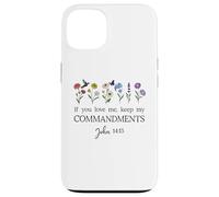If You Love Keep My Commandments John 14:15 Bible Verse God Custodia per iPhone 13