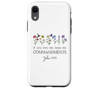 If You Love Keep My Commandments John 14:15 Bible Verse God Custodia per iPhone XR