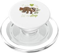 If you love me let me sleep nightgown cute sloth PopSockets PopGrip per MagSafe