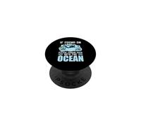 If You On Land Throe Me back Into The Ocean Scuba Diving PopSockets PopGrip Adesivo