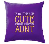 If You Pensare I'M Carino, See My Zia - Cuscino - Aunty Auntie Love Famiglia