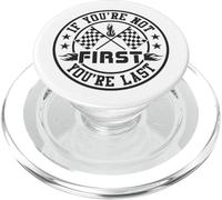 If you´re not first you are last - simracing merch PopSockets PopGrip per MagSafe