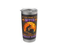 If You Think I'm A Witch Meet My Great Aunt Fun Great Nipote Bicchiere termico in acciaio inox doppia parete