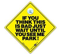iF you think this is Bad Just Wait until you see me Park auto segno, auto segno, adesivo paraurti, baby on Board, guida segno, segno di automobile, veicolo, segno, bambino a bordo, novità auto segno, segno di parcheggio, scherzo segno, divertente segno, portellone posteriore (711)