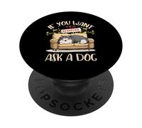 If you want a seat reserved ask a dog PopSockets PopGrip Adesivo