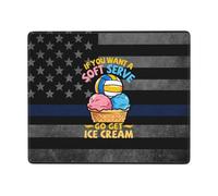If You Want A Soft Serve Go Get Ice Cream Volleyball Tappetino per Mouse Portatile Mousemat Soffice Tappetini Mouse per Computer Lavoro Ufficio 25X30Cm