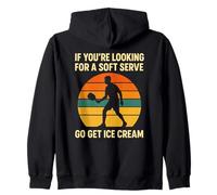 If You Want A Soft Serve Try Pickleball Retro Sunset Paddle Felpa con Cappuccio